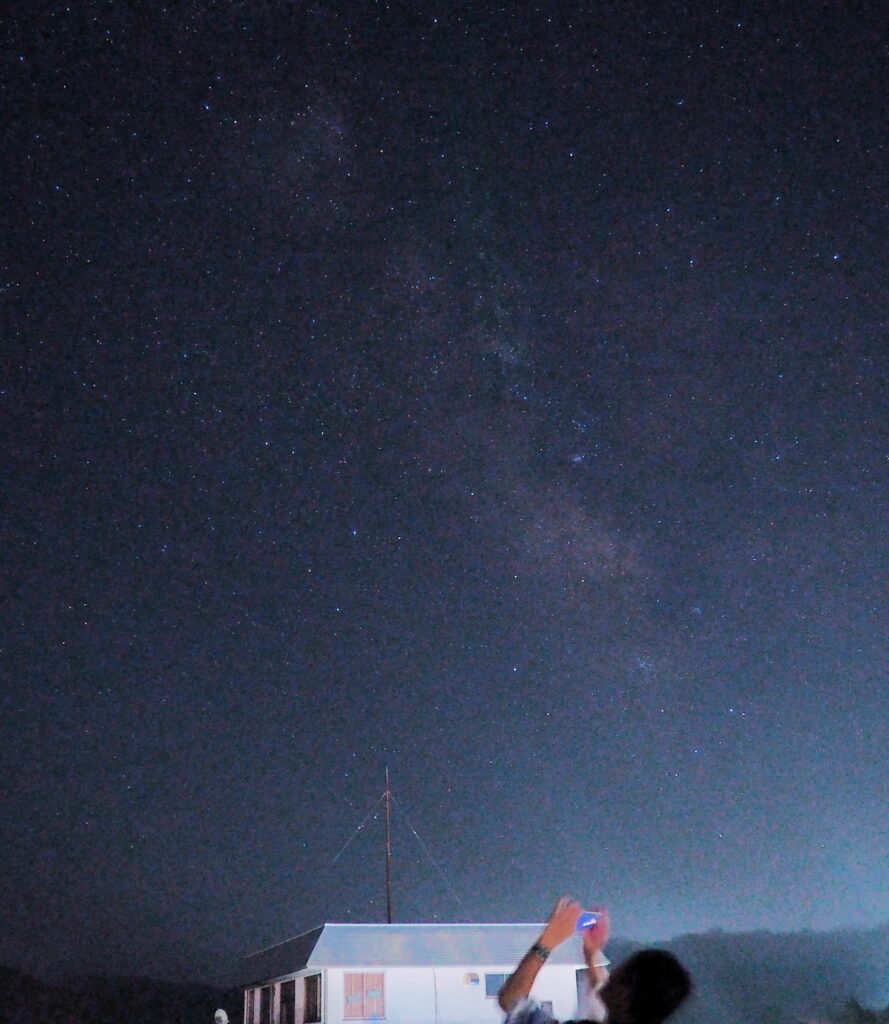 スマホで　星空・流れ星